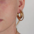 double hoop earrings