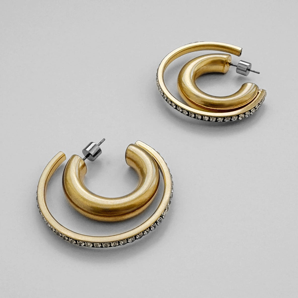double hoop earrings