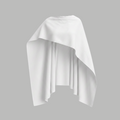 Cropped cape-NON see-through