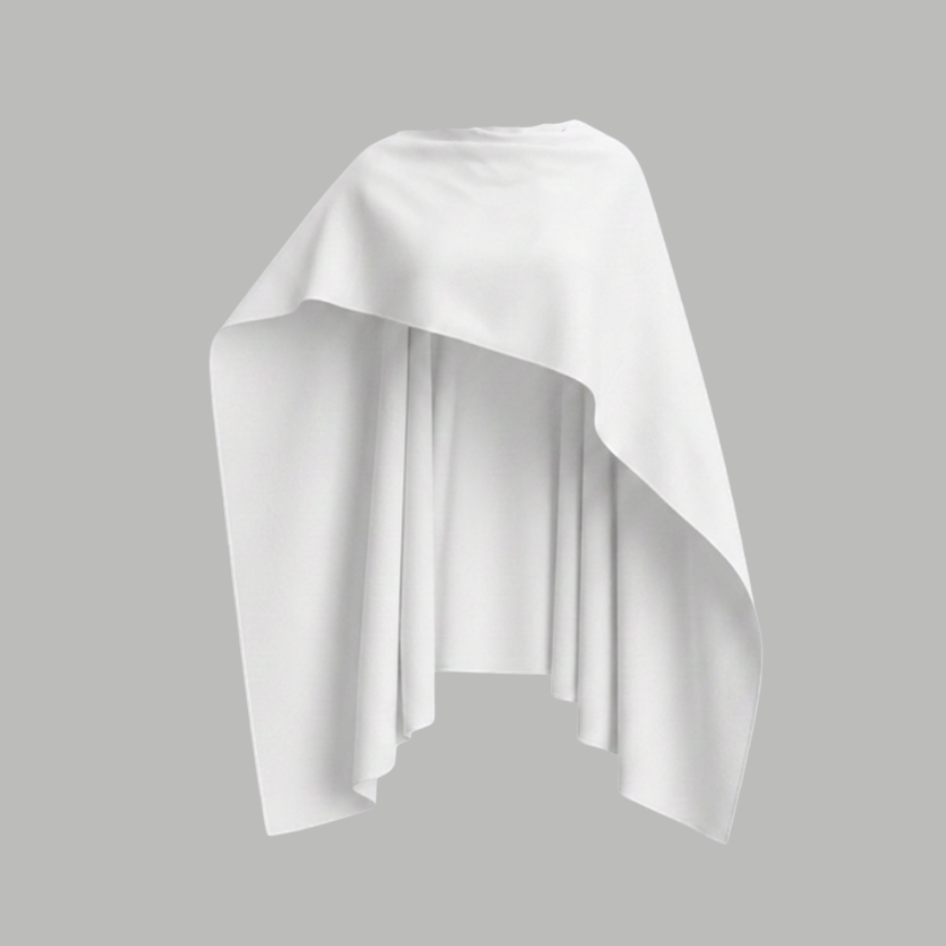 Cropped cape-NON see-through