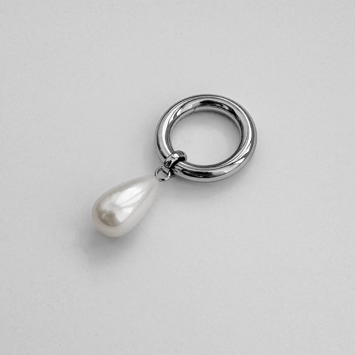 pearl ring silver