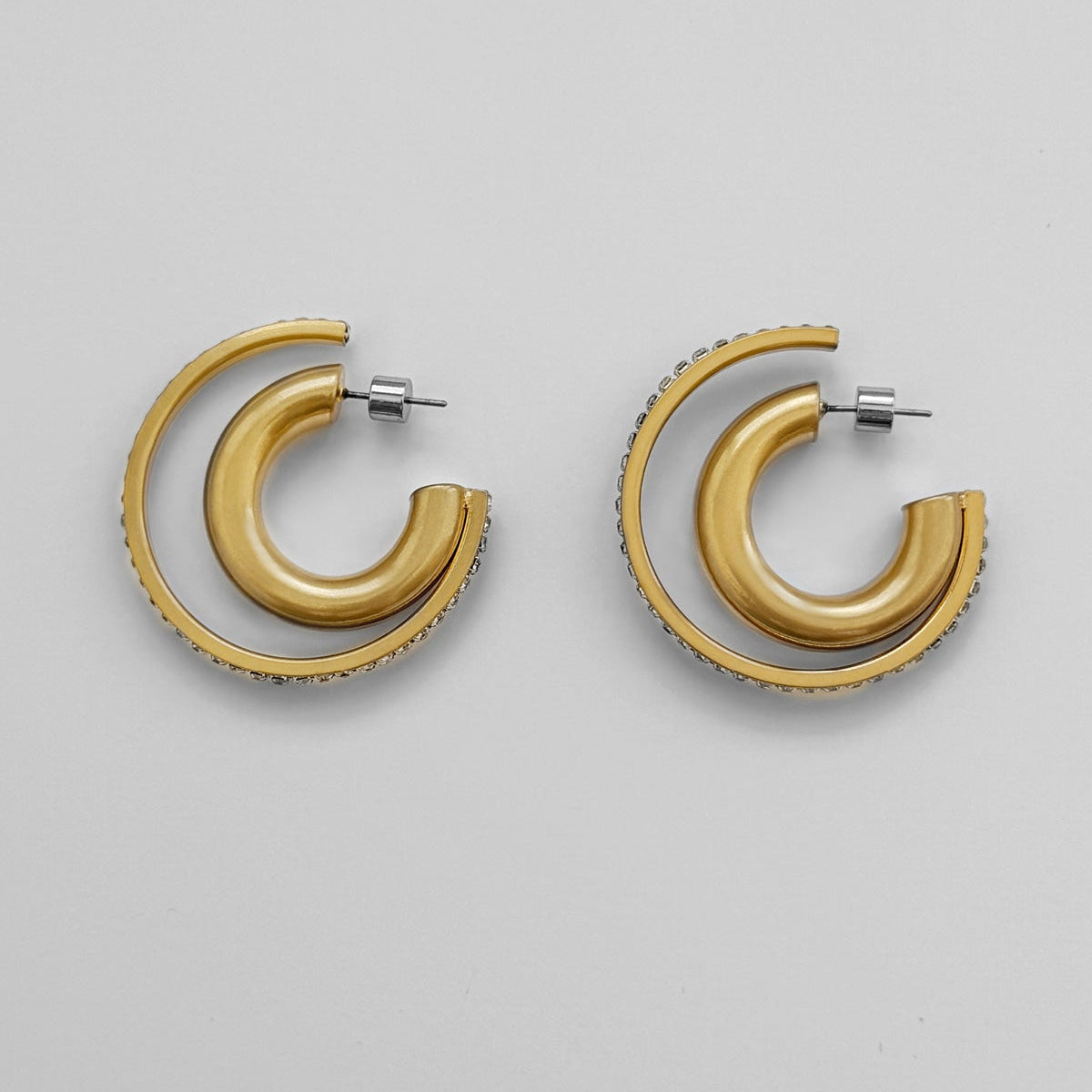 double hoop earrings