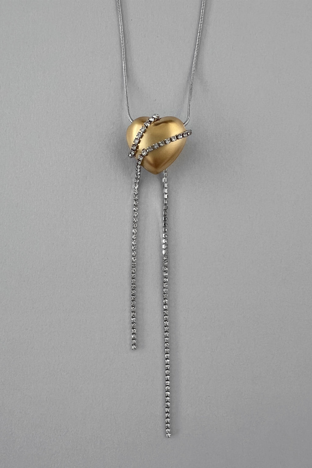 Heart crystal necklace