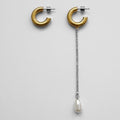pearl earrings gold