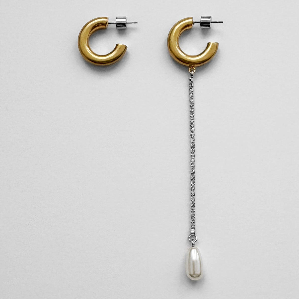 pearl earrings gold