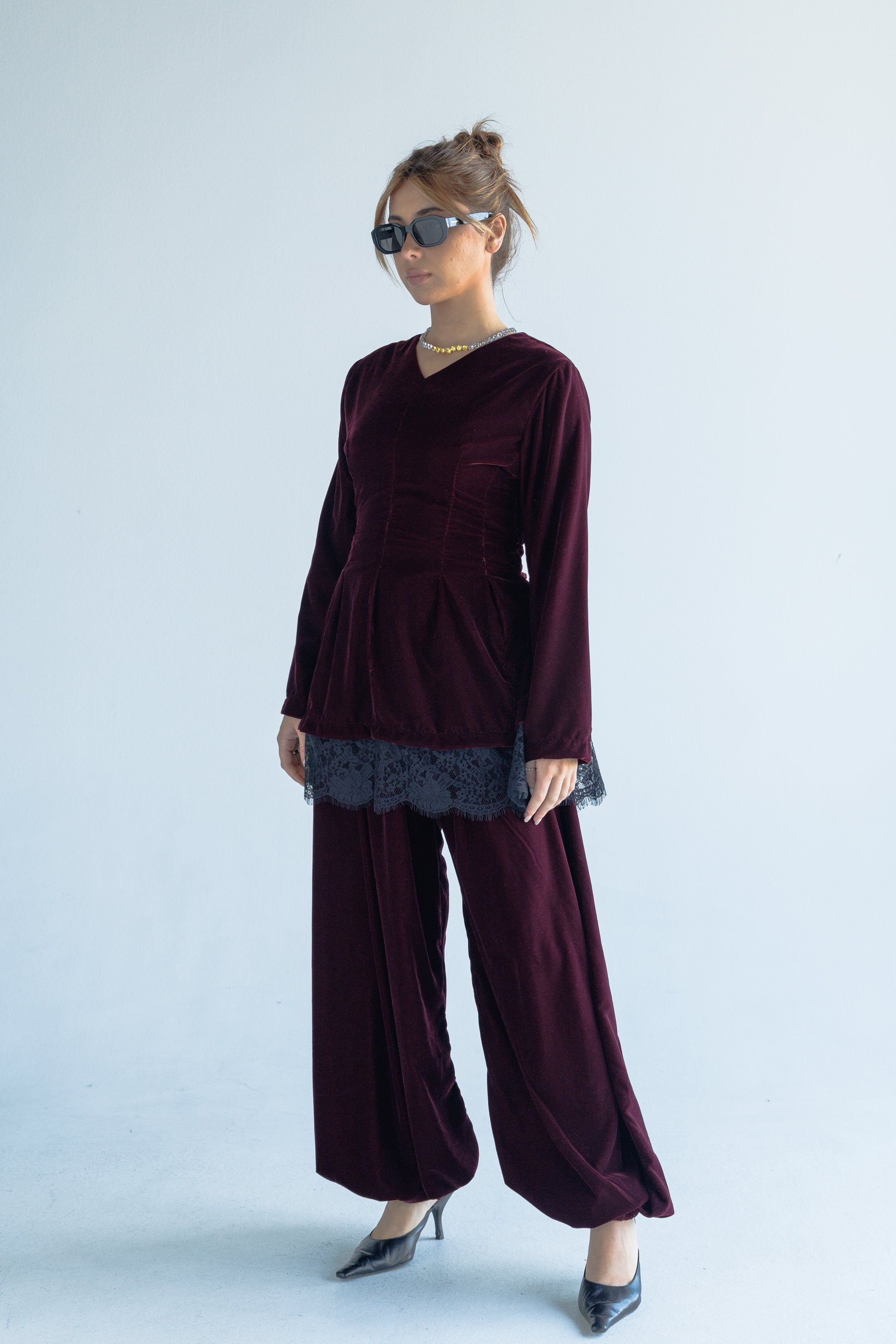 Velvet set (burgundy)