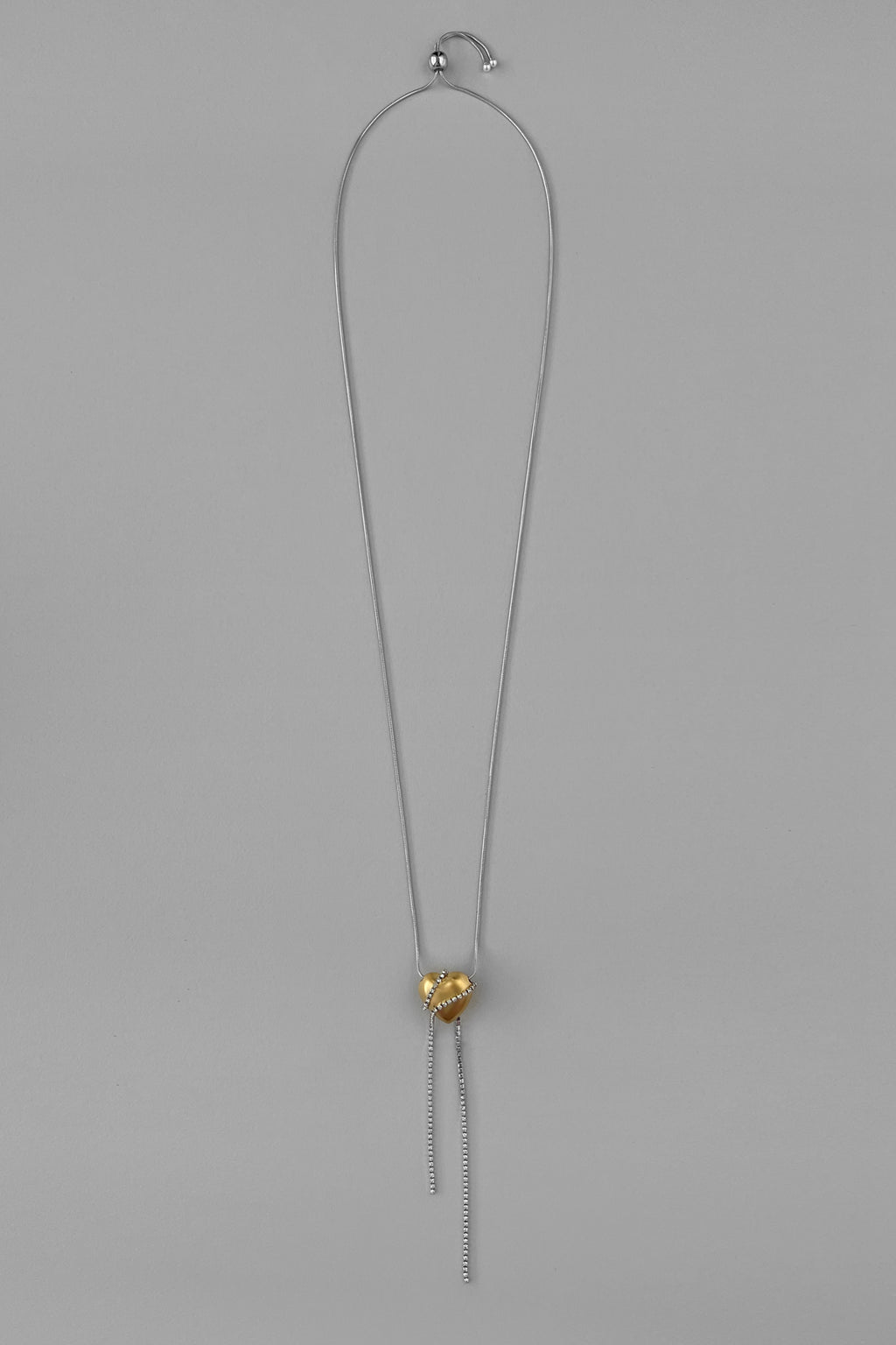 Heart crystal necklace