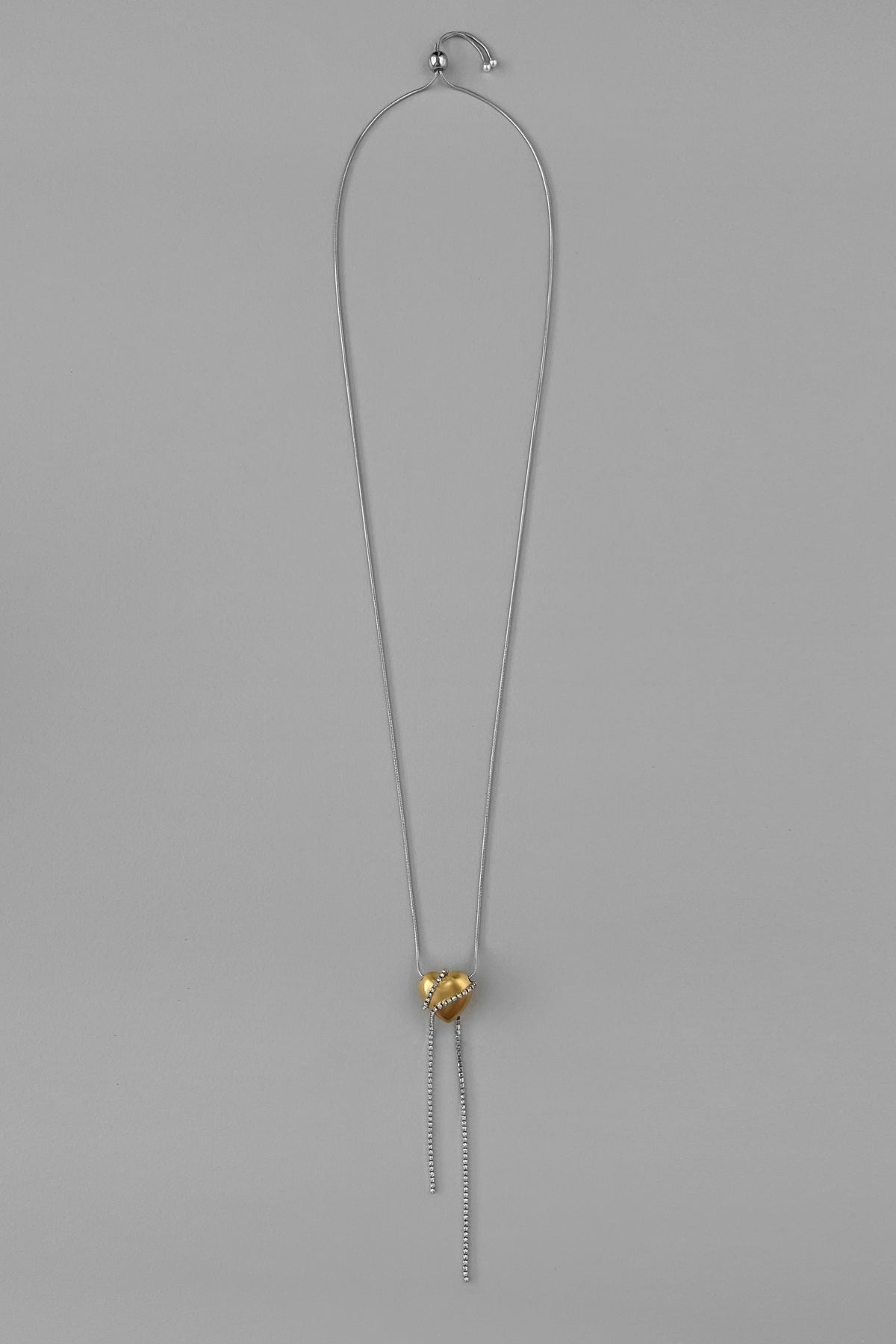 Heart crystal necklace