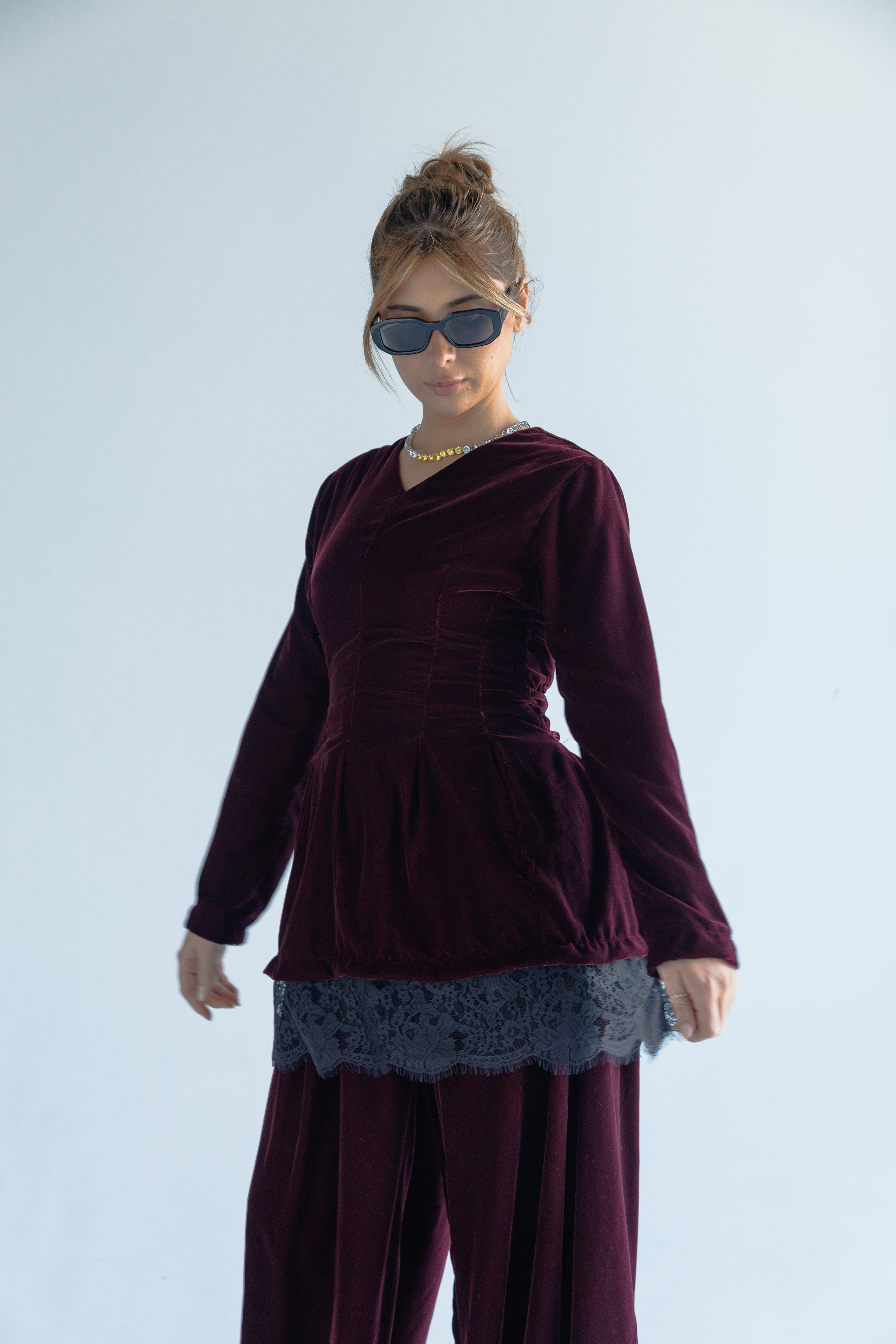 Velvet set (burgundy)