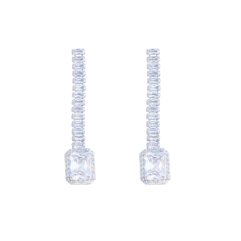 crystal rope earrings