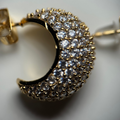 crystal moon earrings