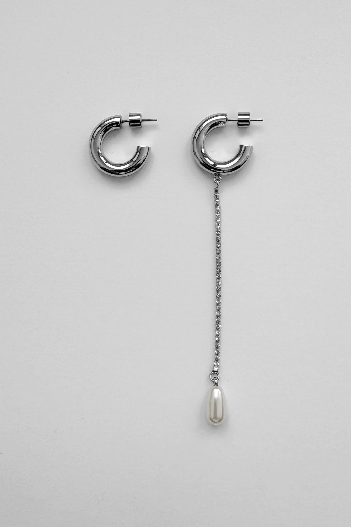 pearl earrings silver