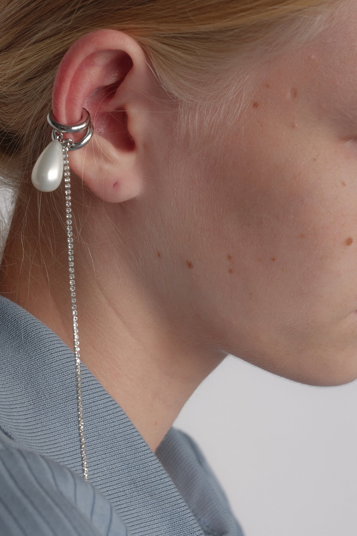 silver cuff earrings