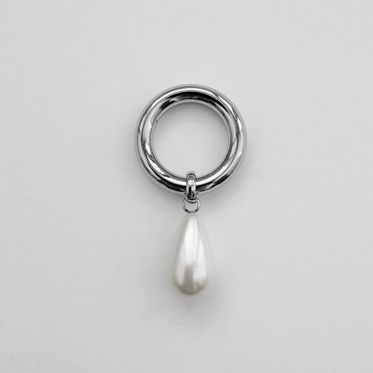 pearl ring silver