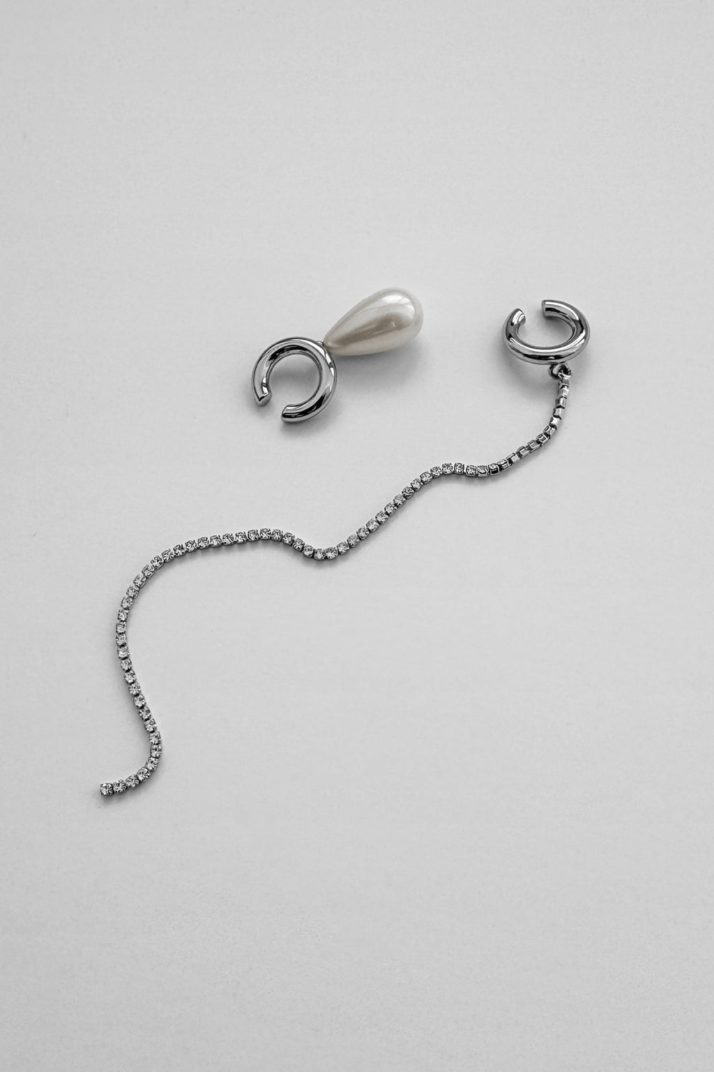 silver cuff earrings