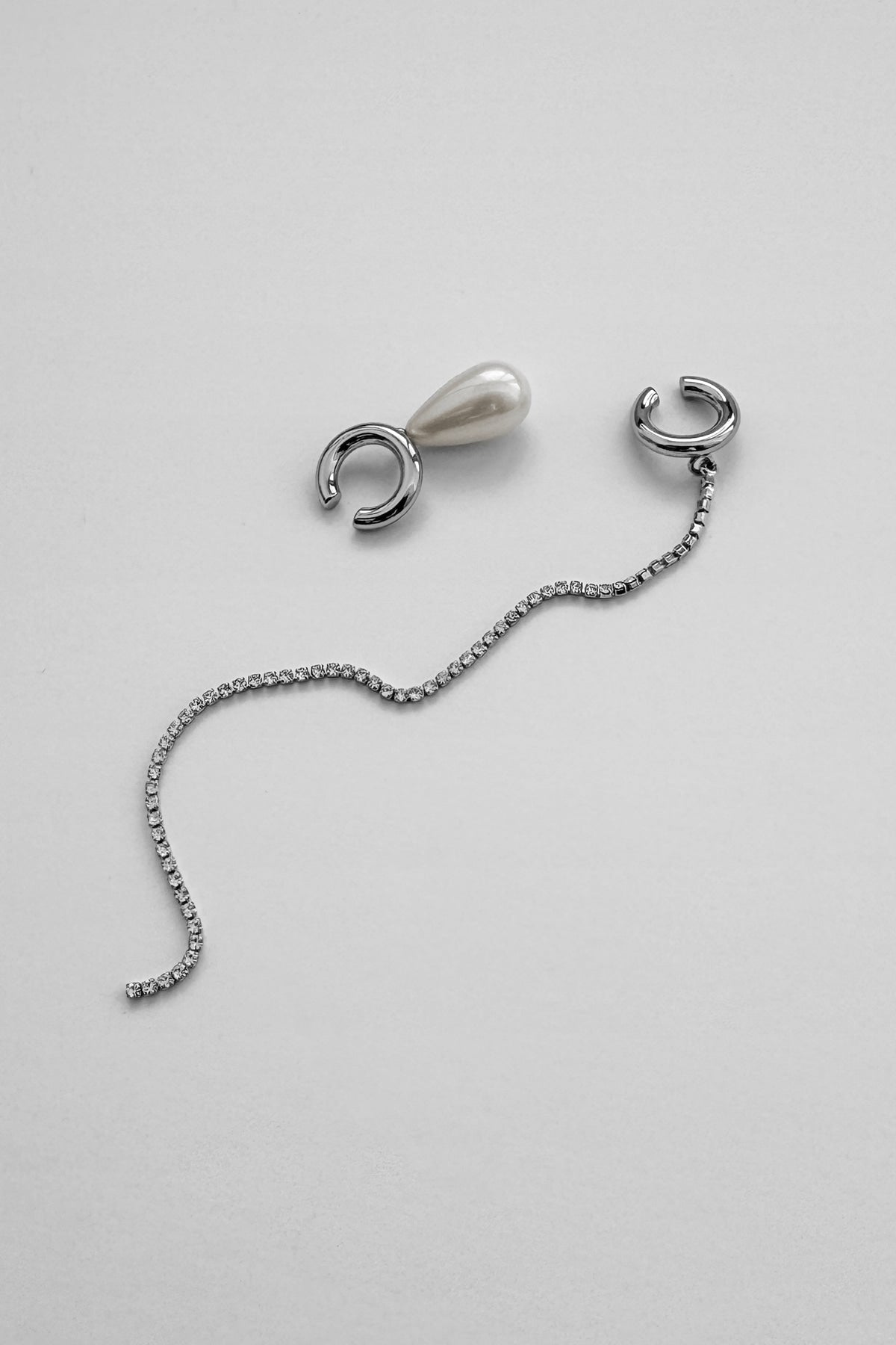 silver cuff earrings